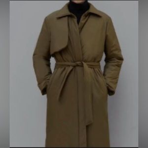 OAK + FORT Long belted Puffer Coat